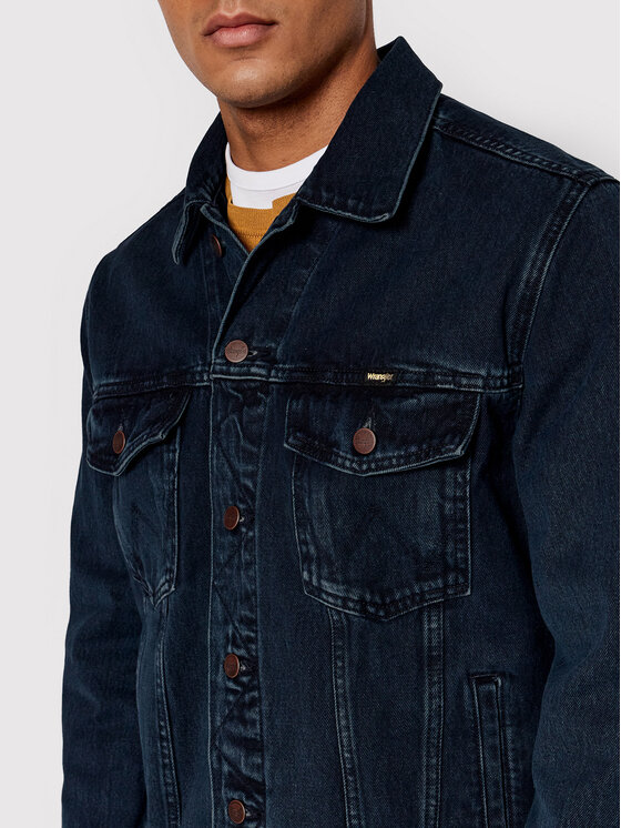 Wrangler Wrangler Kurtka jeansowa Authentic W410YN Granatowy Regular Fit
