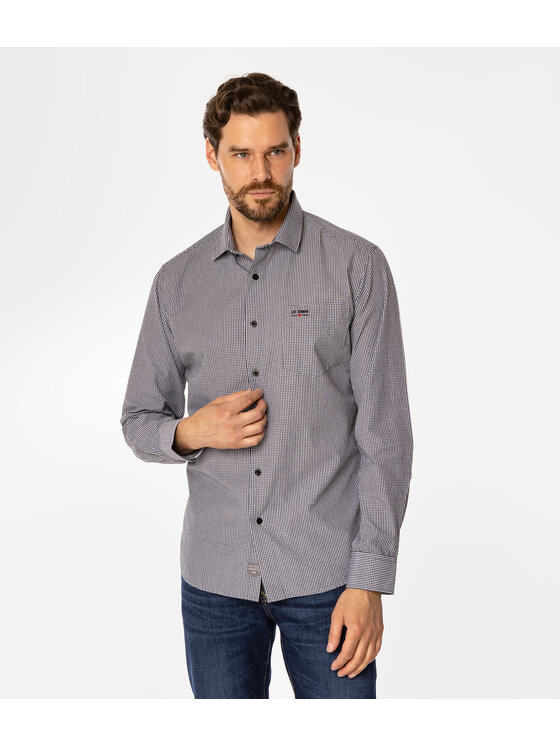 Lee Cooper Lee Cooper Koszula WINDSOR Czarny Slim Fit