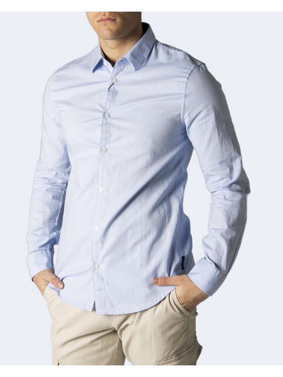 Armani Exchange Armani Exchange Koszula 8NZCGB Z8ANZ Niebieski Shirt Fit