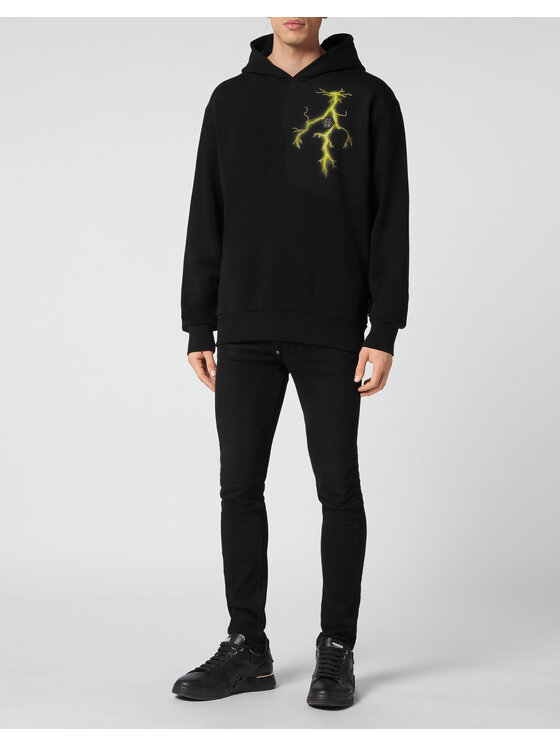 PHILIPP PLEIN PHILIPP PLEIN Mikina 10105 Černá Regular Fit