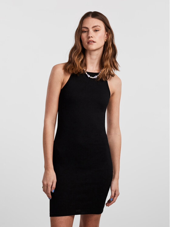 Pieces Pieces Kasdieninė suknelė Ostina 17124786 Juoda Tight Fit