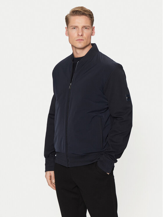 BOSS BOSS Bomber jakna H-Skiles 59 50525007 Mornarsko modra Regular Fit