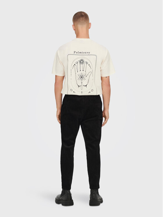 Only & Sons Only & Sons Pantaloni di tessuto Linus 22019912 Nero Tapered Fit