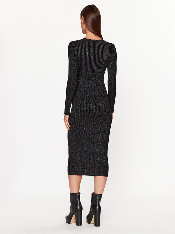 Silvian Heach Silvian Heach Трикотажна сукня CVA23123VE Чорний Slim Fit