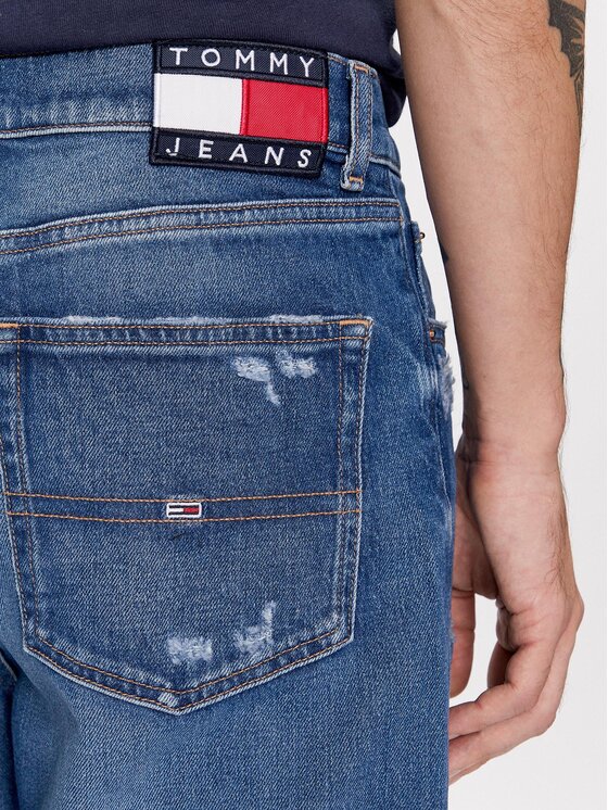 Tommy Jeans Tommy Jeans Džinsai Isaac DM0DM17653 Tamsiai mėlyna Tapered Fit