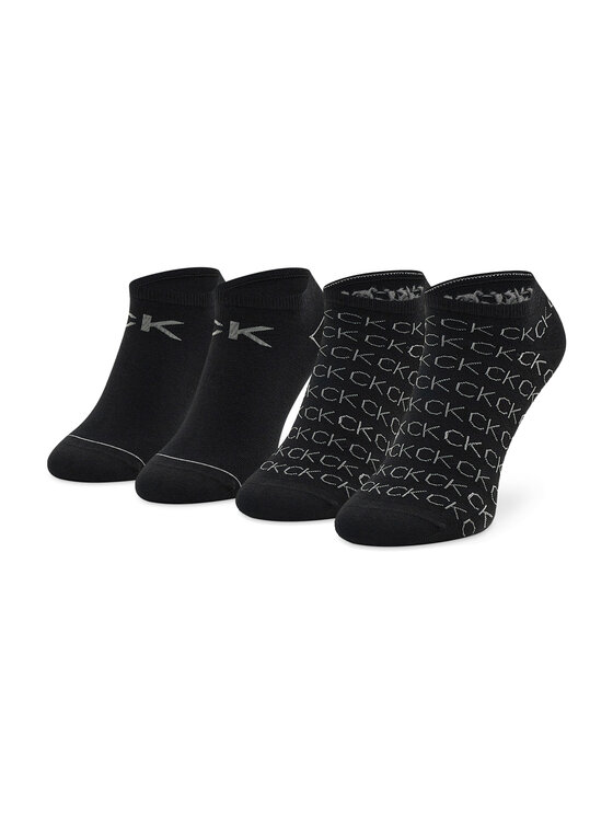 Calvin Klein Calvin Klein Moteriškų pėdučių komplektas (2 poros) 701218779 Juoda