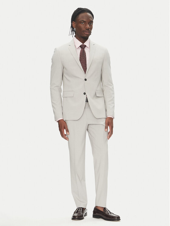 Lindbergh Lindbergh Oblek 30-61040 Šedá Slim Fit