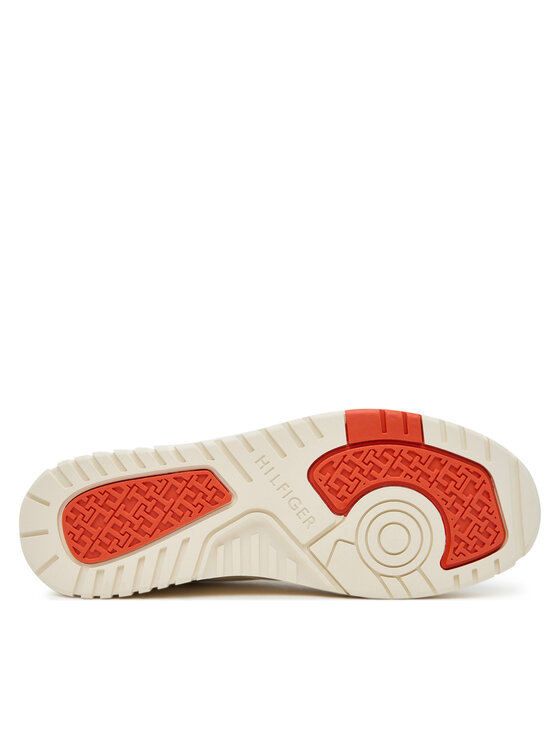 Tommy Hilfiger Tommy Hilfiger Laisvalaikio batai Th Basket Better Mix FM0FM05520 Écru
