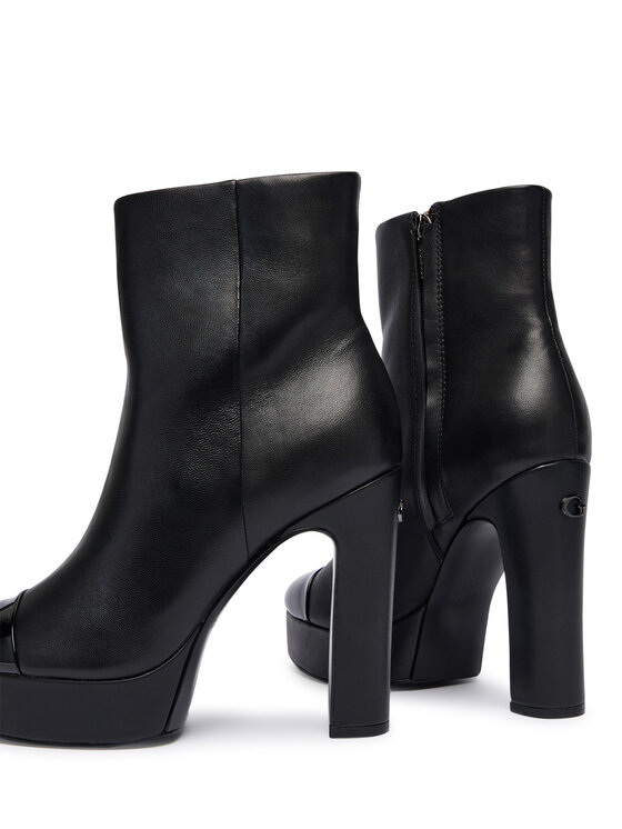 Guess Guess Polokozačky FLFRNT LEA10 Černá