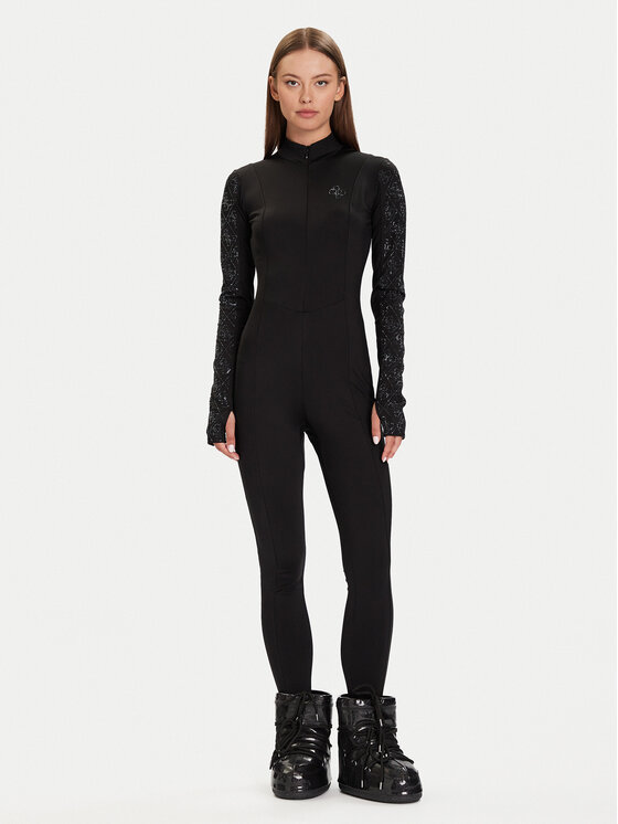 Guess Guess Kezeslábas W5BD1P K7182 Fekete Slim Fit