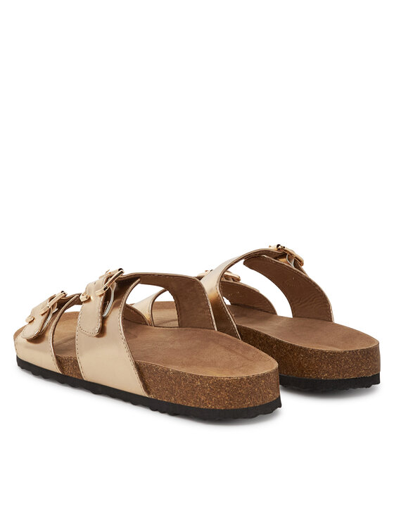 ONLY Shoes ONLY Shoes Šľapky Onlmaxi-13 Pu Strap Buckle 15331392 Zlatá