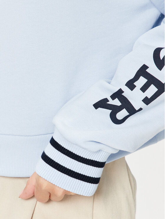 Tommy Hilfiger Tommy Hilfiger Mikina Monotype WW0WW39140 Světle modrá Relaxed Fit