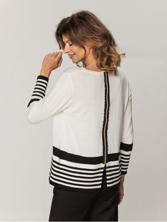 Willsoor Willsoor Sweter 72067 Biały Regular Fit