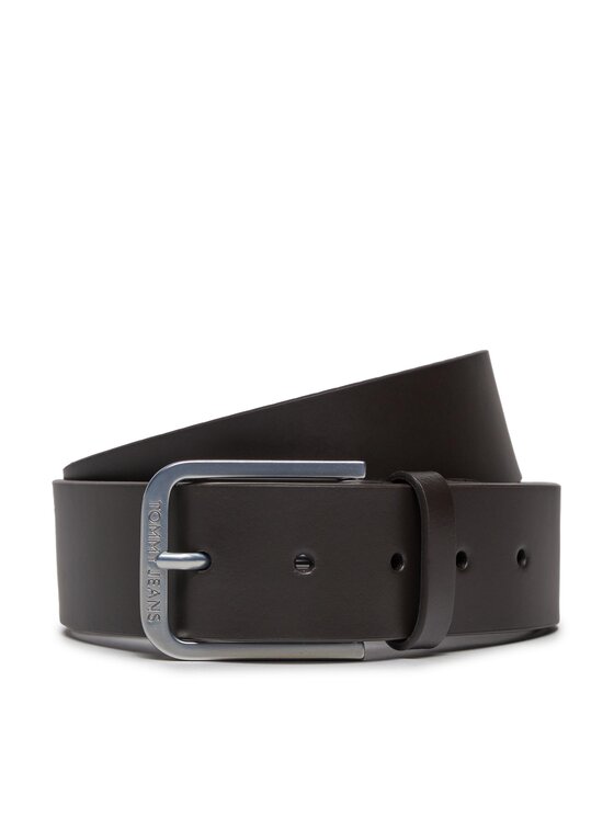 Tommy Hilfiger Pánsky opasok Tjm Adj. Belt 4.0 AM0AM12270 Hnedá