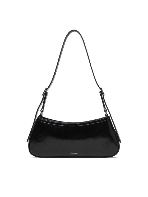Calvin Klein Calvin Klein Дамска чанта Ck Metallic Small Shoulder Bag LV04F3304G Черен
