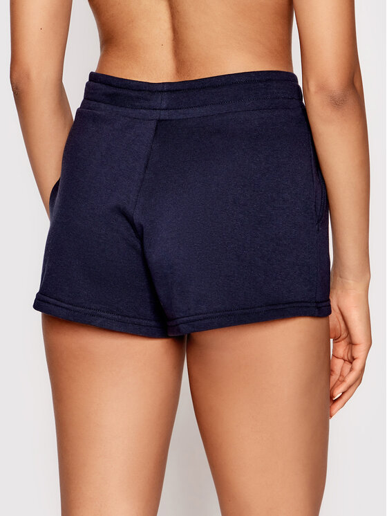 4F 4F Szorty sportowe H4L22-SKDD350 Granatowy Regular Fit