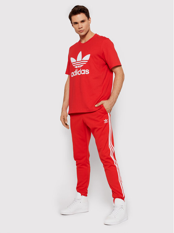 adidas T-Shirt adicolor Classics Trefoil HE9511 Rot Regular Fit