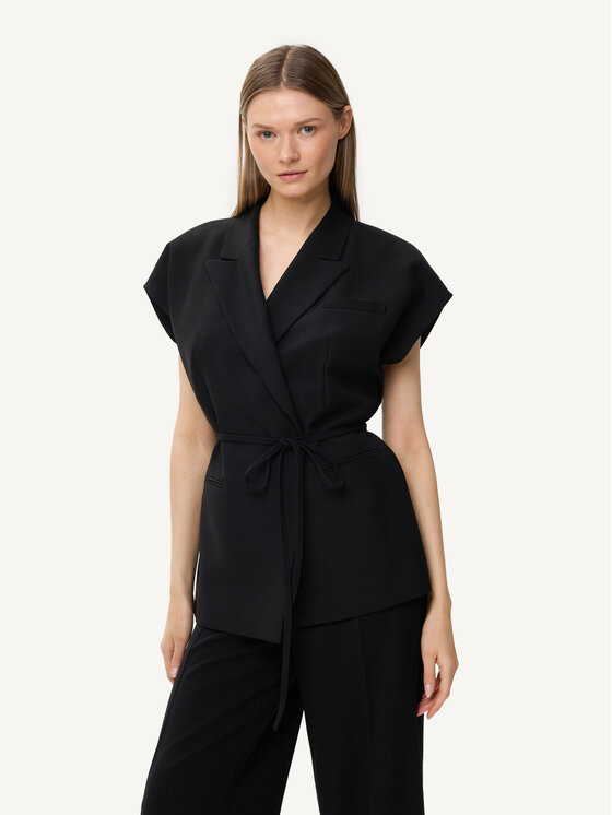 KMX KMX Kamizelka 193110007 Czarny Fitted Fit