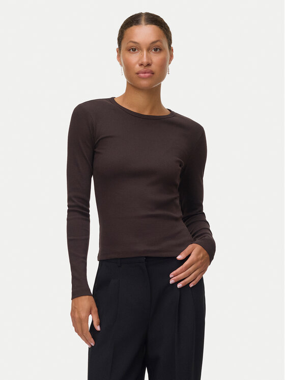 Vero Moda Vero Moda Top Chloe 10306897 Smeđa Slim Fit