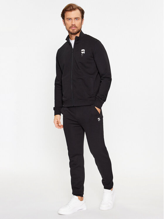 KARL LAGERFELD KARL LAGERFELD Mikina Sweat Zip 705895 500900 Čierna Regular Fit