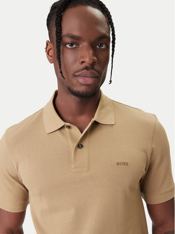 BOSS BOSS Polo majica Pallas 50553564 Khaki Regular Fit