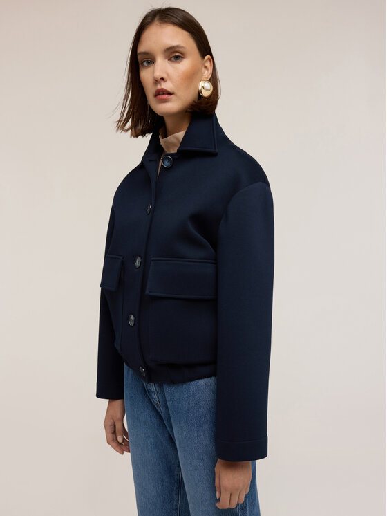 Motivi Motivi Giacca outdoor R012Q001129N034 Blu Regular Fit