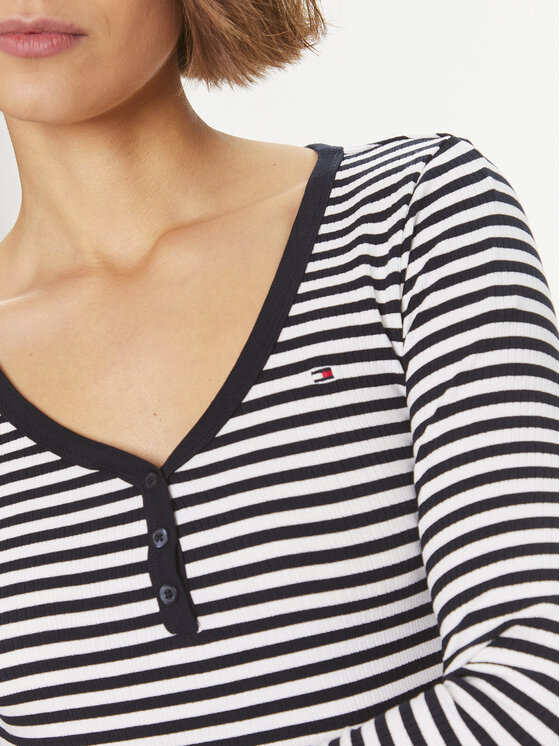 Tommy Hilfiger Tommy Hilfiger Μπλουζάκι WW0WW41995 Σκούρο μπλε Slim Fit