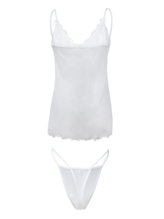 DKaren Lingerie DKaren Lingerie Komplet bielizny Stacy Biały Classic Fit
