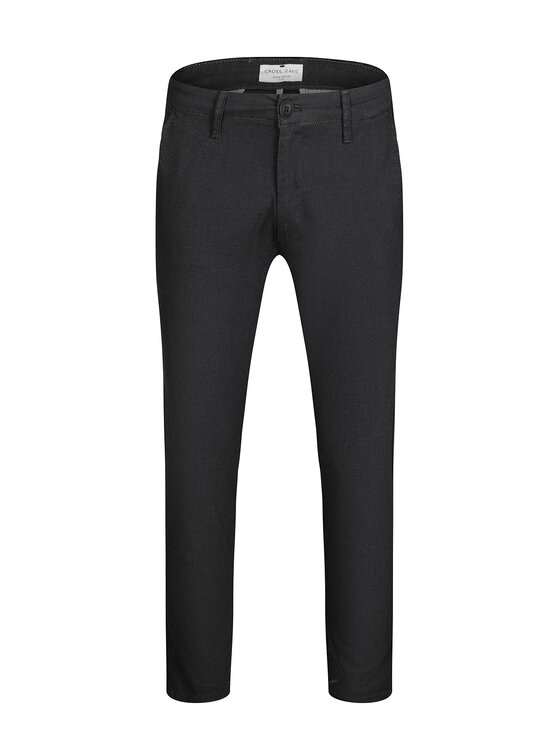 Cross Jeans Cross Jeans Chinosy E 120-045 Szary Tapered Leg