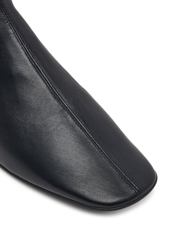 Calvin Klein Calvin Klein Botki Round Kitt Heel Ankle Boot Nappa HW0HW03169 Czarny