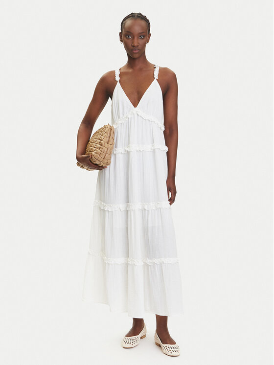 YAS YAS Sommerkleid Anina 26038014 Weiß Regular Fit