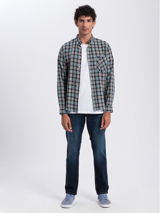 Cross Jeans Cross Jeans T-Shirt 15250-008 Biały Regular Fit