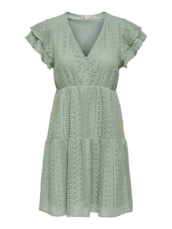 ONLY ONLY Ljetna haljina Helena 15303058 Svijetlo zelena Regular Fit