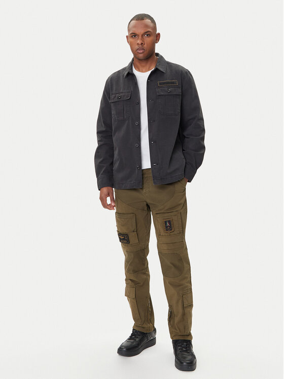 Aeronautica Militare Aeronautica Militare Μπουφάν μεταβατικό 252AC0036UCT04233 Μαύρο Regular Fit