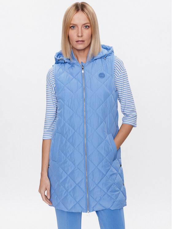 Olsen Vestă 15101386 Albastru Regular Fit