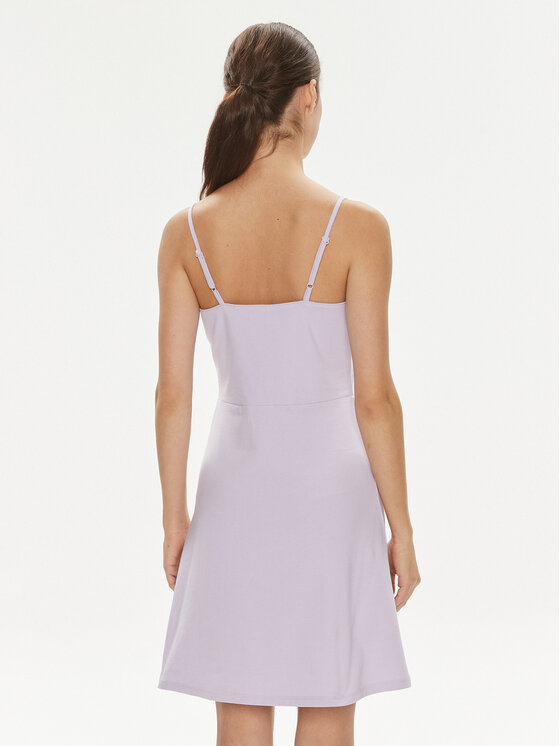 Tommy Jeans Tommy Jeans Sommerkleid Essential DW0DW17988 Violett Slim Fit