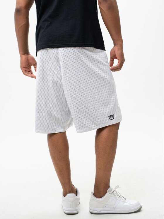 Jigga Wear Jigga Wear Szorty sportowe Krótkie Spodenki Sportowe Dwustronne 2 w 1 Czarne Białe Jigga Wear Small Outline XL Kolorowy Regular Fit