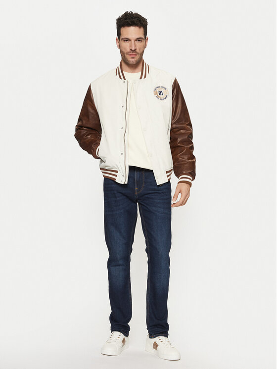 Guess Guess Kurtka bomber M5RL19 WGU82 Biały Regular Fit