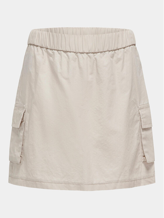 Kids ONLY Fustă Franches 15316815 Écru Regular Fit