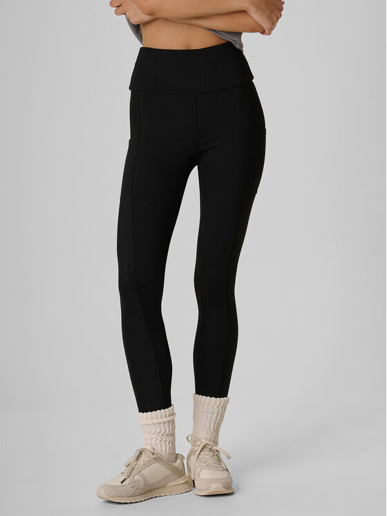 4F 4F Legginsy OUTLAND Czarny Slim Fit