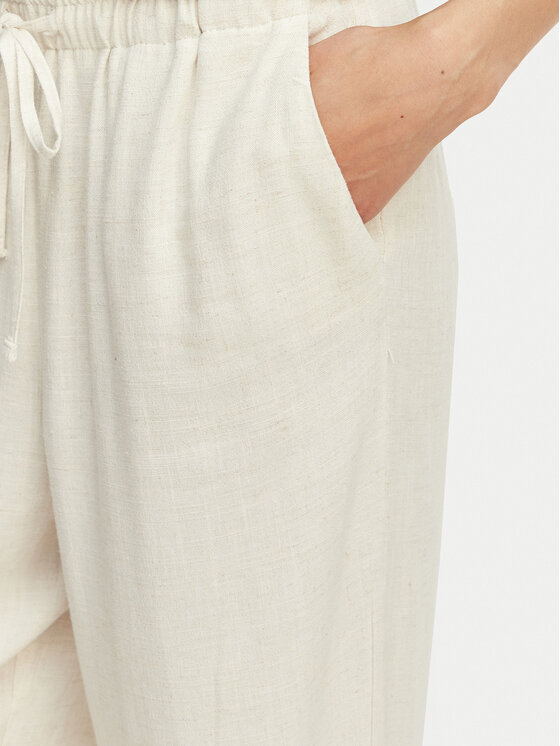 ONLY ONLY Текстилни панталони Siesta 15322263 Бежов Regular Fit