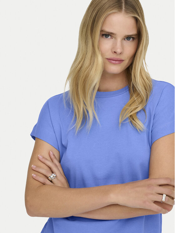 ONLY ONLY T-Shirt Erica 15308926 Niebieski Oversize