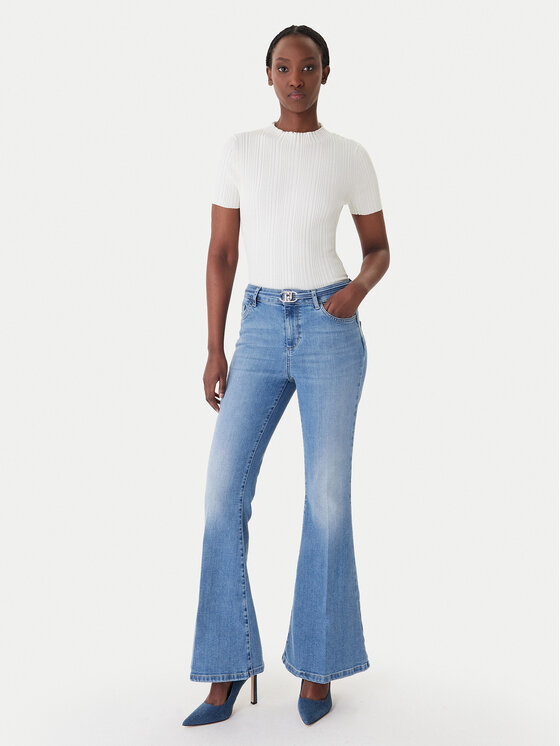 Liu Jo Liu Jo Jeansy UA6159 D0264 Niebieski Flare Fit