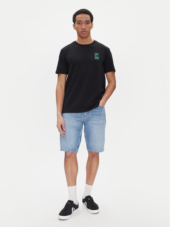Fila Fila Tricou Lennik FAM0883 Negru Regular Fit
