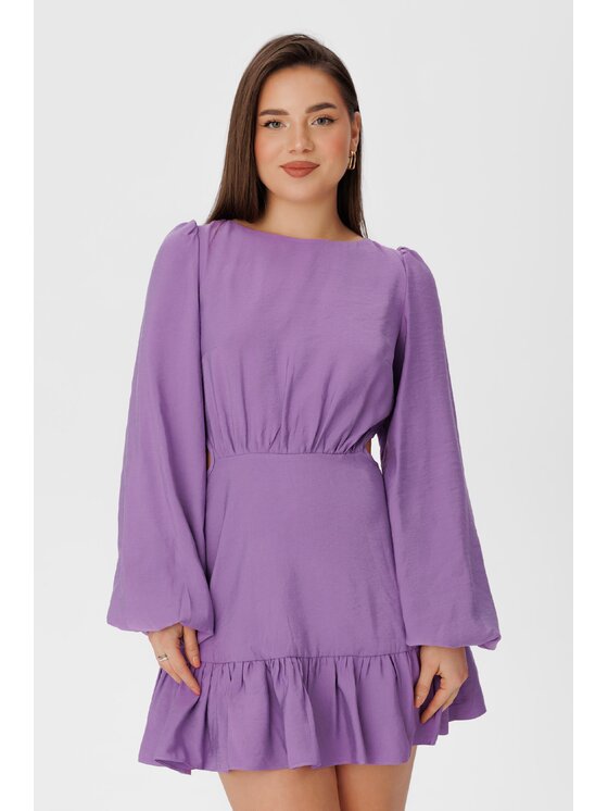 LAURELLA LAURELLA Sukienka codzienna 4SS115 Fioletowy Regular Fit