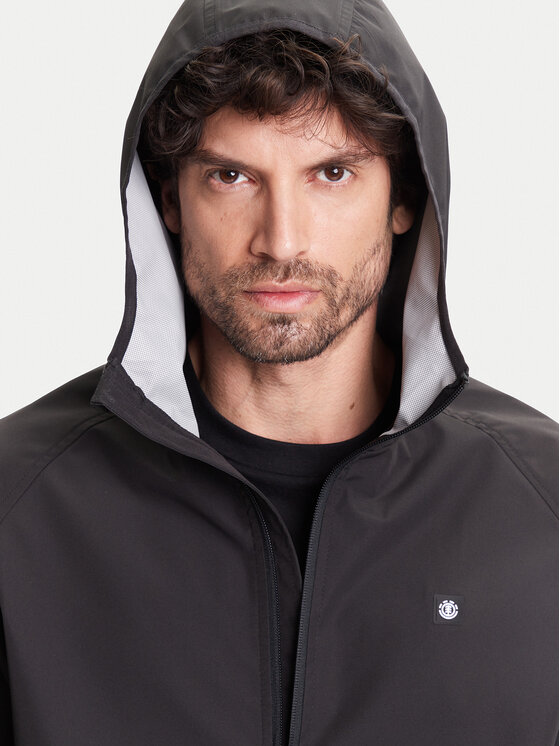 Element Element Nepremokavá bunda Alder 2.0 Travel ELYJK00250 Čierna Relaxed Fit