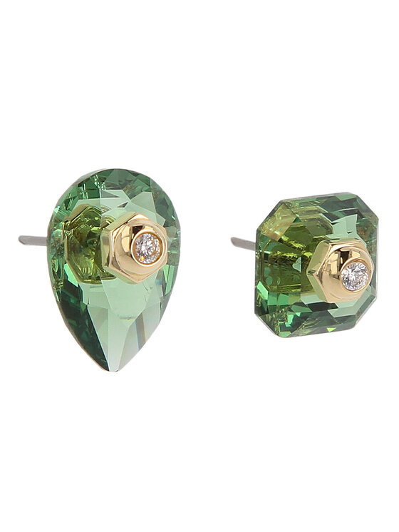 Swarovski Swarovski Uhani Numina Stud 5615529 Zelena