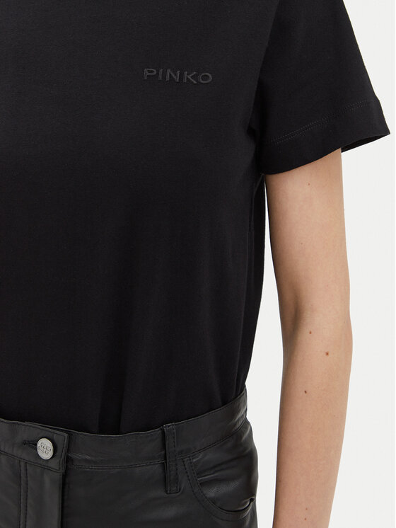 PINKO PINKO T-Shirt Start 101752 Czarny Regular Fit