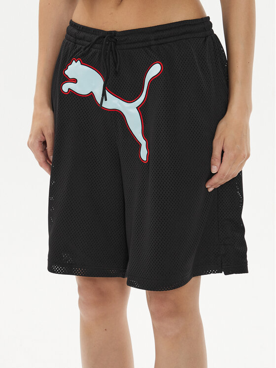 Puma Puma Sportovní kraťasy DUA LIPA 536636 Černá Loose Fit