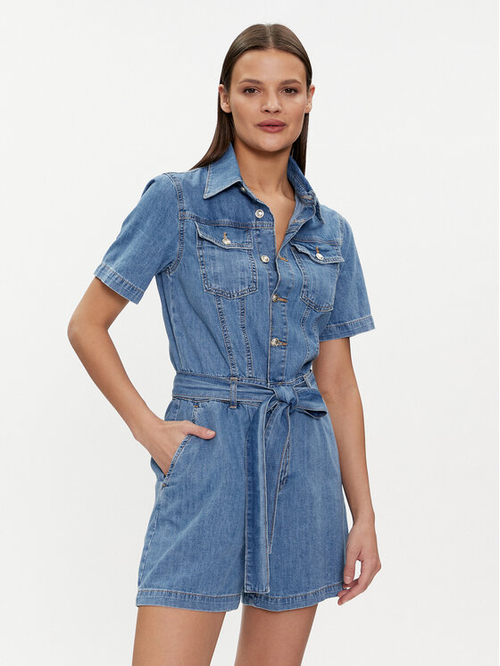 Liu Jo Salopetă UA4206 DS030 Albastru Regular Fit